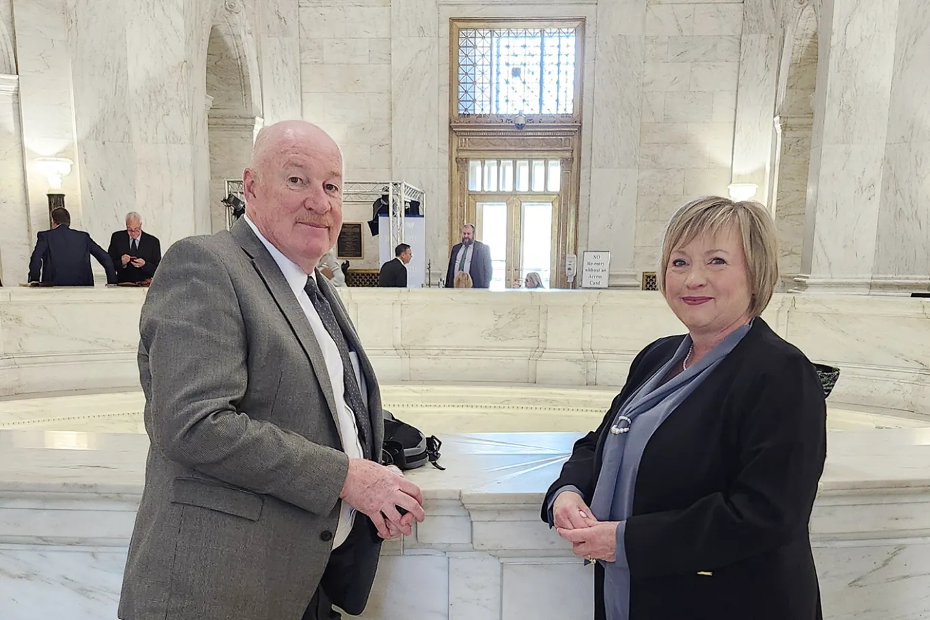 EWV Co-Presidents Under the Dome 