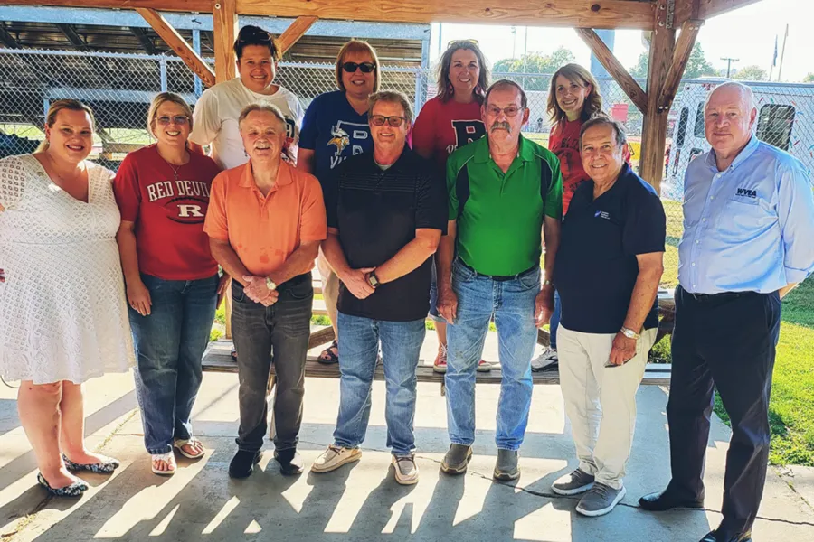 Jackson County EA and AFT members tailgating together